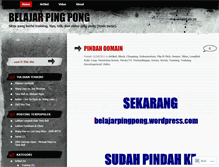 Tablet Screenshot of belajarpingpong.wordpress.com