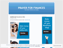 Tablet Screenshot of prayerforfinances.wordpress.com