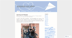 Desktop Screenshot of anonymousloveletters.wordpress.com