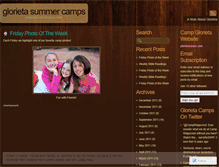 Tablet Screenshot of glorietacamps.wordpress.com