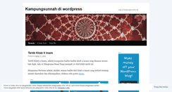 Desktop Screenshot of mykampungsunnah.wordpress.com