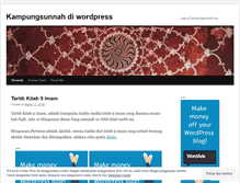 Tablet Screenshot of mykampungsunnah.wordpress.com