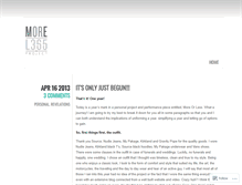 Tablet Screenshot of moreorlessproject.wordpress.com