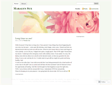 Tablet Screenshot of maralynsue.wordpress.com
