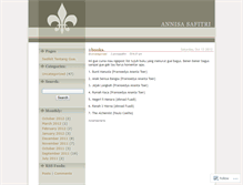 Tablet Screenshot of annisasafitri.wordpress.com