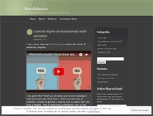 Tablet Screenshot of motorbehaviour.wordpress.com