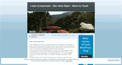 Desktop Screenshot of meinereisen.wordpress.com