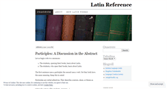 Desktop Screenshot of latinreference.wordpress.com