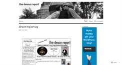 Desktop Screenshot of deucereport.wordpress.com