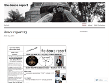 Tablet Screenshot of deucereport.wordpress.com