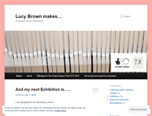 Tablet Screenshot of lucybrownmakes.wordpress.com