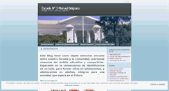 Desktop Screenshot of escuela3manuelbelgrano.wordpress.com