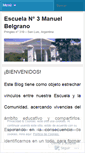 Mobile Screenshot of escuela3manuelbelgrano.wordpress.com