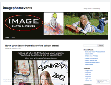 Tablet Screenshot of imagephotoevents.wordpress.com