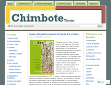 Tablet Screenshot of chimbotetimes.wordpress.com