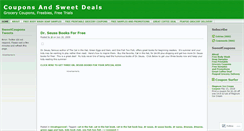 Desktop Screenshot of couponsandsweetdeals.wordpress.com