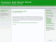 Tablet Screenshot of couponsandsweetdeals.wordpress.com