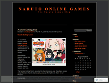 Tablet Screenshot of narutoonlinegames.wordpress.com