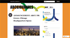 Desktop Screenshot of abcujournals.wordpress.com