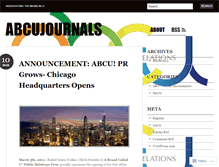 Tablet Screenshot of abcujournals.wordpress.com