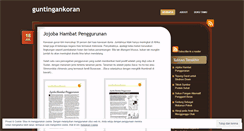 Desktop Screenshot of guntingankoran.wordpress.com