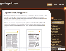 Tablet Screenshot of guntingankoran.wordpress.com