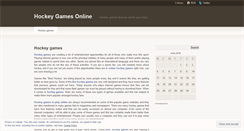 Desktop Screenshot of hockeygamesonline.wordpress.com