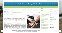 Desktop Screenshot of hibtherapy.wordpress.com