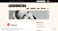 Desktop Screenshot of lashionistas.wordpress.com