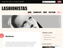 Tablet Screenshot of lashionistas.wordpress.com