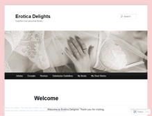 Tablet Screenshot of eroticadelights.wordpress.com