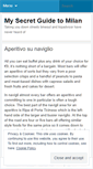 Mobile Screenshot of mysecretguidetomilan.wordpress.com