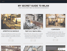 Tablet Screenshot of mysecretguidetomilan.wordpress.com