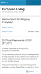 Mobile Screenshot of europeanliving.wordpress.com