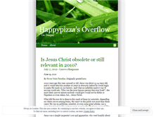 Tablet Screenshot of happypizza.wordpress.com