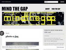 Tablet Screenshot of mindthegapldn.wordpress.com