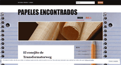 Desktop Screenshot of papelesencontrados.wordpress.com