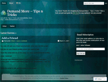 Tablet Screenshot of dmtipsntricks.wordpress.com