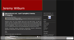 Desktop Screenshot of jeremywilburn.wordpress.com