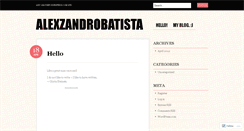 Desktop Screenshot of alexzandrobatista.wordpress.com