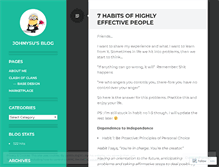 Tablet Screenshot of johnysu.wordpress.com