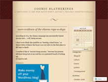 Tablet Screenshot of cosmicblatherings.wordpress.com