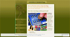 Desktop Screenshot of goodluckshop44.wordpress.com