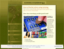 Tablet Screenshot of goodluckshop44.wordpress.com