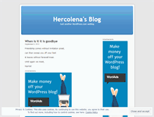 Tablet Screenshot of hercolena.wordpress.com