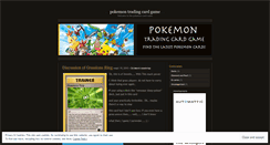 Desktop Screenshot of pokemontcgt.wordpress.com