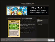 Tablet Screenshot of pokemontcgt.wordpress.com