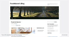 Desktop Screenshot of food4davee.wordpress.com