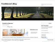 Tablet Screenshot of food4davee.wordpress.com