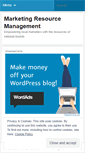 Mobile Screenshot of marketingresourcemanagement.wordpress.com